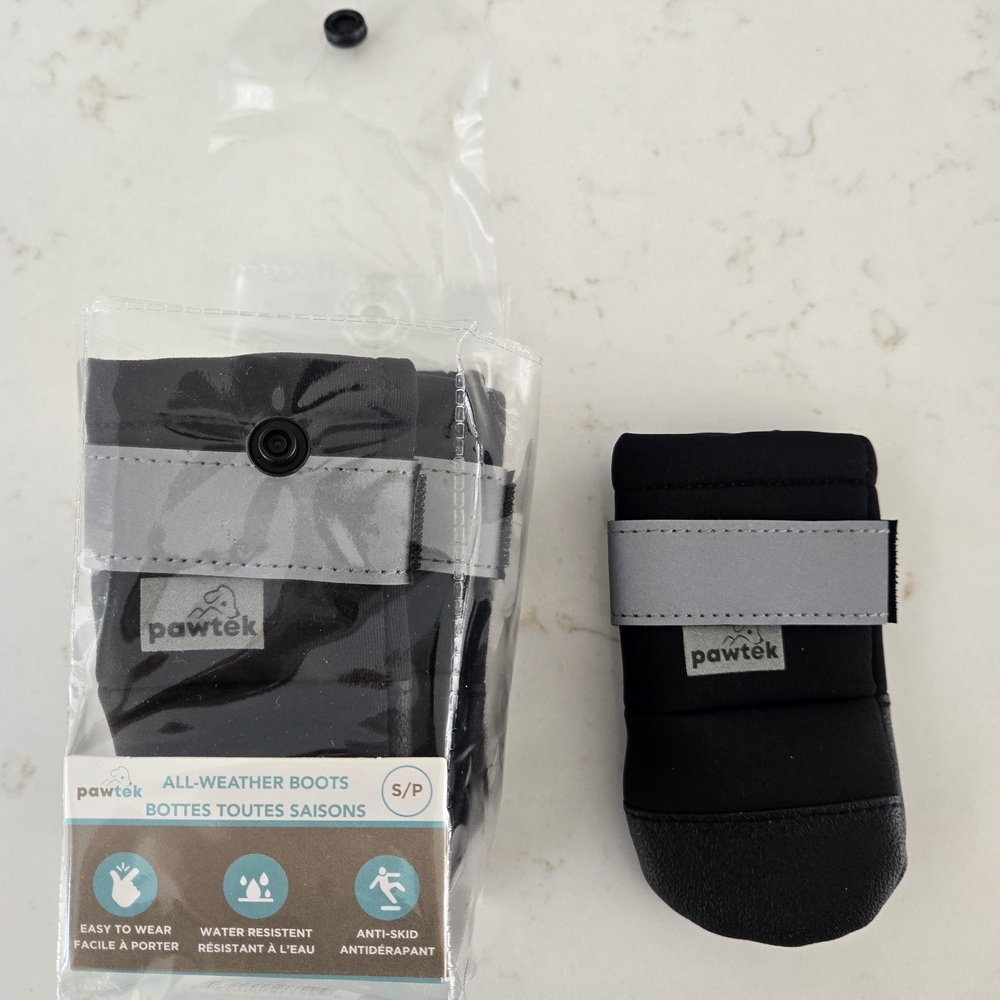 Black All-Weather Dog Boots